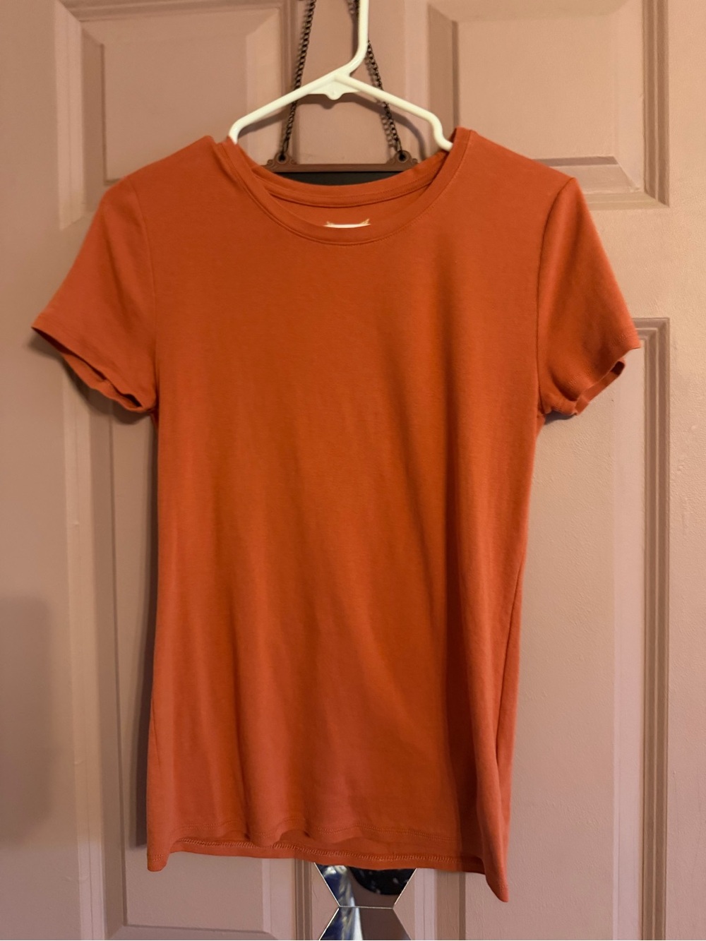 Faded Glory Rust Orange Short-Sleeve Crewneck Tee